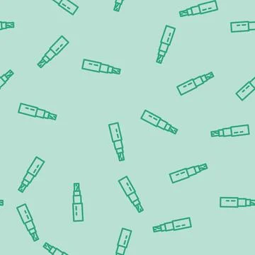 Fire resistant cable wire line vector seamless pattern Illustrazione stock