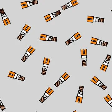 Fire resistant cable wire vector seamless pattern Stock Illustration