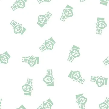 Fire resistant cables glyph vector seamless pattern 스톡 일러스트