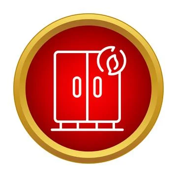 Fire resistant safe icon protecting important documents Illustrazione stock