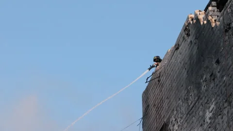 Fire response, Devastating Blaze, Urban ruins Stock-Footage 327169657