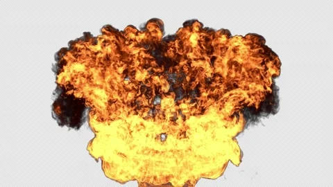 Fire Reveal In Slow Motion Stock Footage 162082431