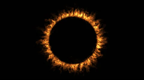 Fire ring 01 with alpha (1280X720) Stock Footage 40697810