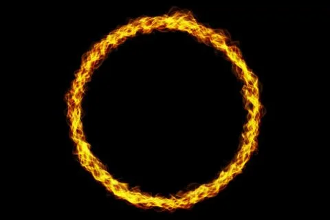 Fire Ring Background Stock Photos