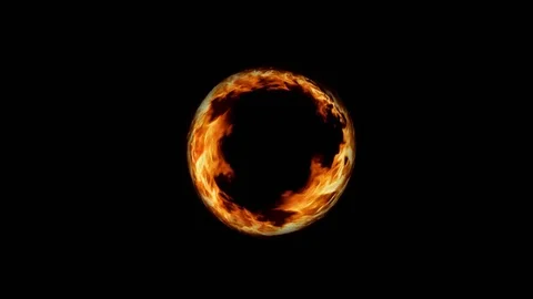 Fire of ring Stock Footage 84071637