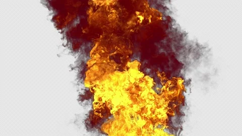 Fire Rising Stock Footage 157374933