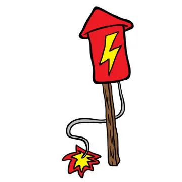 Fire rocket Stock Illustration