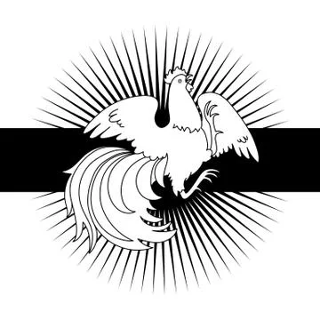 Fire Rooster 2017 Illustrazione stock