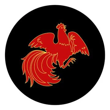 Fire Rooster 2017 Stock Illustration