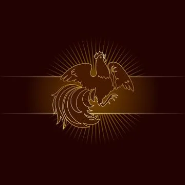 Fire Rooster 2017 Stock Illustration
