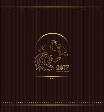 Fire Rooster 2017 Illustrazione stock