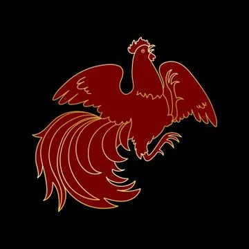 Fire Rooster 2017 Illustrazione stock