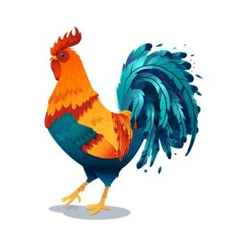 Fire Rooster symbol 2017 by the Stock Illustration