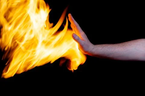 Fire safety, stop fire, use as background or texture Stock Photos