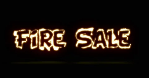 Fire Sale Stock Footage 166162242