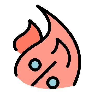 Fire sale icon vector flat Illustrazione stock