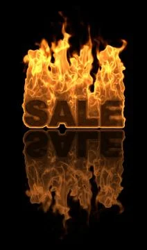 Fire Sale Stock Illustration