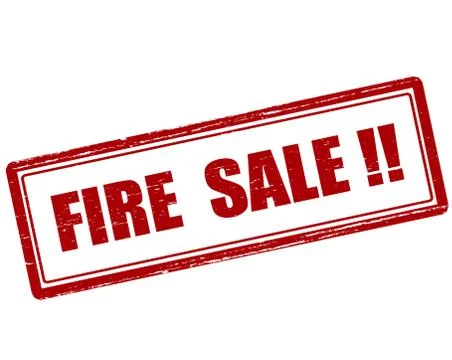 Fire sale Stock Illustration