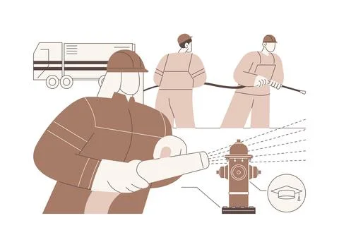 Fire science isolated cartoon vector illustrations. Stockillustratie