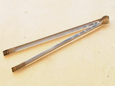 Fire scissors for camping and BBQing Stock Photos