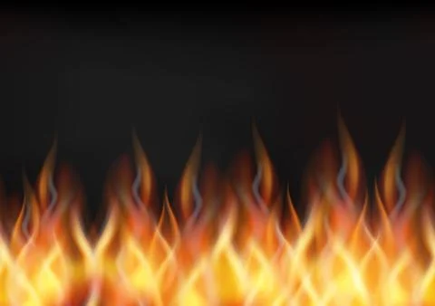 Fire, Seamless Background Stock Illustration
