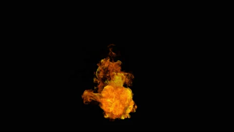 Fire Seamless Loop Stock Footage 135256315