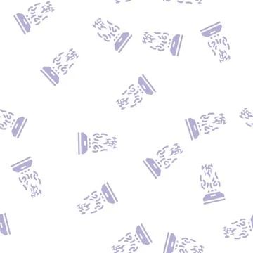 Fire sensor glyph vector seamless pattern black Stockillustratie