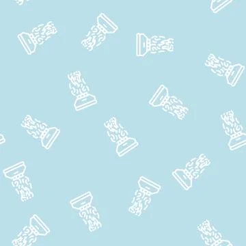 Fire sensor line vector seamless pattern black 스톡 일러스트