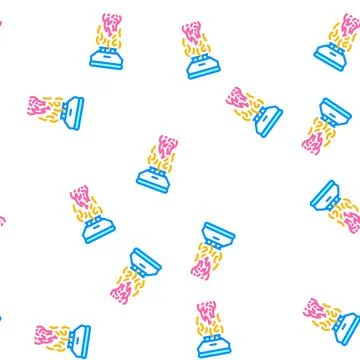 Fire sensor vector seamless pattern color イラスト素材