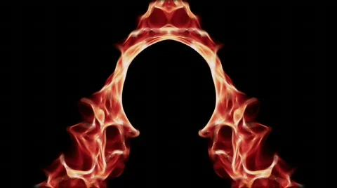 Fire Series: Arch of Fire Stock Footage 803105
