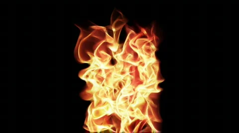 Fire Series: Vertical Flames 2 Stock Footage