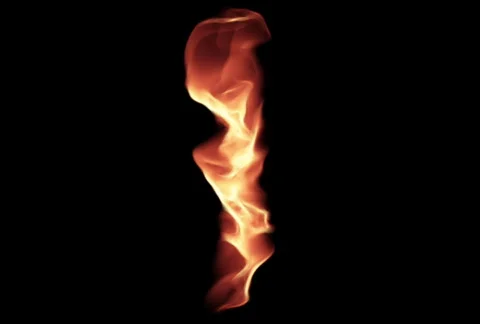 Fire Series: Vertical Flames Stock Footage 841944