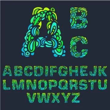 Fire set font alphabet text on a red background concept. Vector イラスト素材