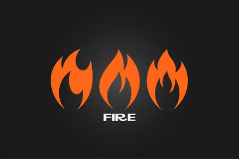 Fire set Stock Illustration