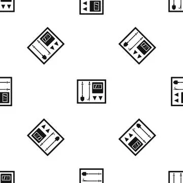 Fire shield pattern seamless black イラスト素材