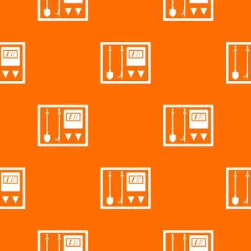 Fire shield pattern seamless イラスト素材