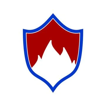 Fire Shield Protection Symbol Icon Stock-Illustration