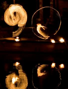 Fire show 1 Stock Photos
