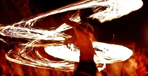 Fire show 10 Stock Photos