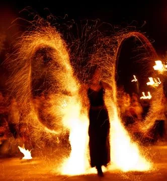Fire show 15 Stock Photos