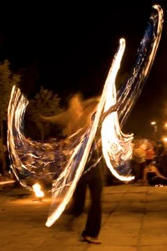 Fire show 4 Stock Photos