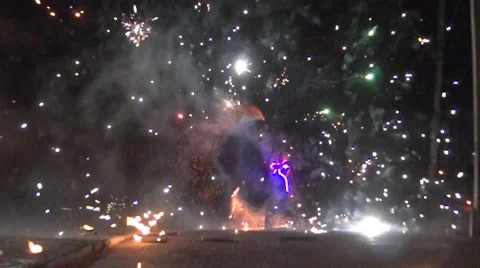 Fire show Stock Footage 41819579