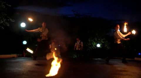 Fire show Stock Footage 50507063