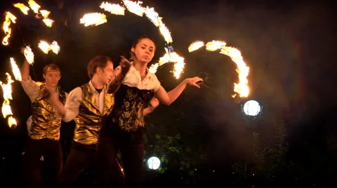 Fire show Stock Footage 50507752