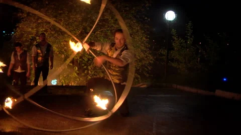 Fire show Stock Footage 50508798