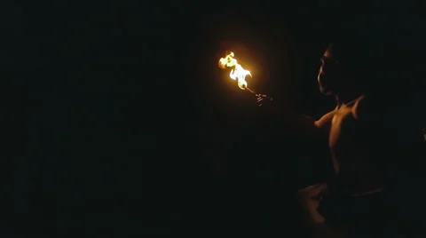 Fire show Stock Footage 50666110