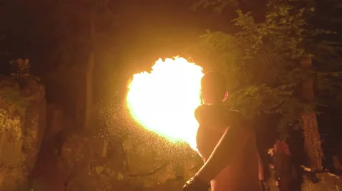 Fire show Stock-Footage 50666229