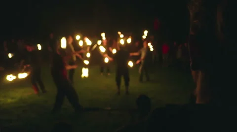 Fire show Stock Footage 50749176