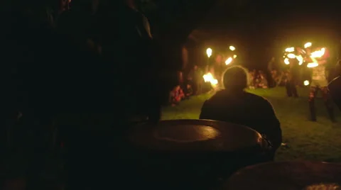 Fire show Stock Footage 50749373
