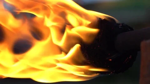 Fire show hd 100 fps in 2017 Stock Footage 75049029